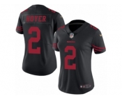 Women's Nike San Francisco 49ers #2 Brian Hoyer Limited Black Rush NFL Jersey