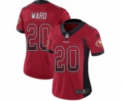 Women's Nike San Francisco 49ers #20 Jimmie Ward Limited Red Rush Drift Fashion NFL Jersey