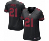 Women's Nike San Francisco 49ers #21 Frank Gore Game Black NFL Jersey Women's Nike San Francisco 49ers #21 Frank Gore Game Black NFL Jersey