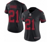 Women's Nike San Francisco 49ers #21 Frank Gore Limited Black Rush Vapor Untouchable NFL Jersey Women's Nike San Francisco 49ers #21 Frank Gore Limited Black Rush Vapor Untouchable NFL Jersey