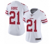 Women's Nike San Francisco 49ers #21 Frank Gore White Vapor Untouchable Elite Player NFL Jersey Women's Nike San Francisco 49ers #21 Frank Gore White Vapor Untouchable Elite Player NFL Jersey
