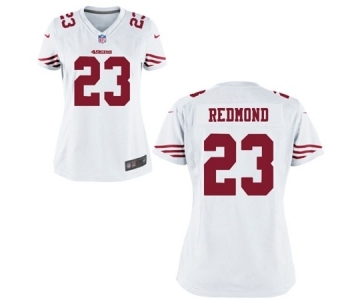 Women's Nike San Francisco 49ers #23 Will Redmond White NFL Jersey