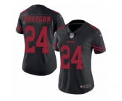 Women's Nike San Francisco 49ers #24 Shaun Draughn Limited Black Rush NFL Jersey