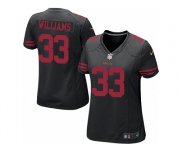Women's Nike San Francisco 49ers #33 Joe Williams Limited Black NFL Jersey