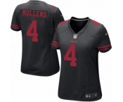 Women's Nike San Francisco 49ers #4 Nick Mullens Game Black NFL Jersey Women's Nike San Francisco 49ers #4 Nick Mullens Game Black NFL Jersey