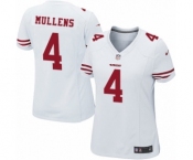 Women's Nike San Francisco 49ers #4 Nick Mullens Game White NFL Jersey Women's Nike San Francisco 49ers #4 Nick Mullens Game White NFL Jersey