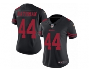 Women's Nike San Francisco 49ers #44 Tom Rathman Limited Black Rush NFL Jersey