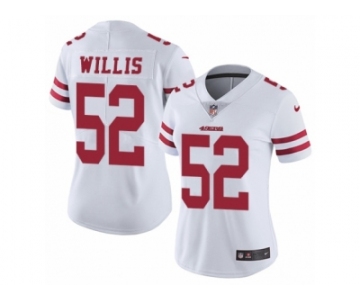 Women's Nike San Francisco 49ers #52 Patrick Willis Vapor Untouchable Limited White NFL Jersey