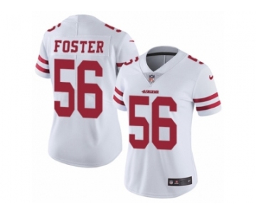 Women's Nike San Francisco 49ers #56 Reuben Foster Vapor Untouchable Limited White NFL Jersey