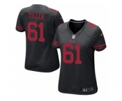 Women's Nike San Francisco 49ers #61 Andrew Tiller Limited Black Alternate NFL Jersey