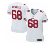 Women's Nike San Francisco 49ers #68 Zane Beadles Limited White NFL Jersey