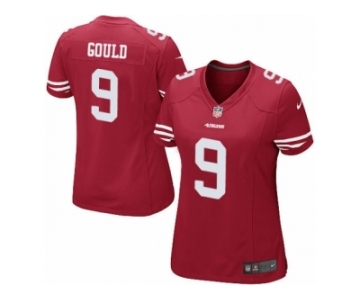 Women's Nike San Francisco 49ers #9 Robbie Gould Limited Red Team Color NFL Jersey