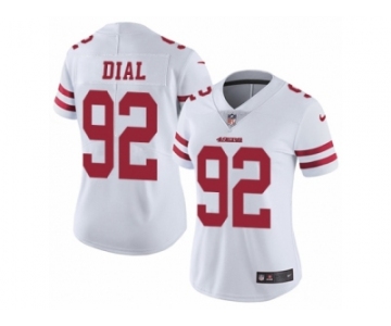 Women's Nike San Francisco 49ers #92 Quinton Dial Vapor Untouchable Limited White NFL Jersey