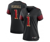 Women's San Francisco 49ers #1 Ricky Pearsall Black 2025 F.U.S.E. “Rivalries” Vapor Limited Stitched Football Jersey Women's San Francisco 49ers #1 Ricky Pearsall Black 2025 F.U.S.E. “Rivalries” Vapor Limited Stitched Football Jersey