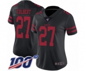 Women's San Francisco 49ers #27 Adrian Colbert Black Vapor Untouchable Limited Player 100th Season Football Jersey Women's San Francisco 49ers #27 Adrian Colbert Black Vapor Untouchable Limited Player 100th Season Football Jersey