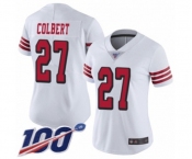 Women's San Francisco 49ers #27 Adrian Colbert Limited White Rush Vapor Untouchable 100th Season Football Jersey Women's San Francisco 49ers #27 Adrian Colbert Limited White Rush Vapor Untouchable 100th Season Football Jersey