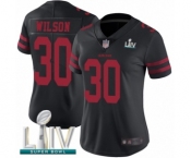 Women's San Francisco 49ers #30 Jeff Wilson Black Vapor Untouchable Limited Player Super Bowl LIV Bound Football Jersey