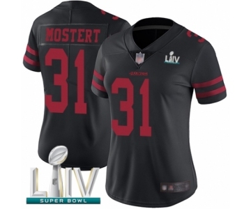 Women's San Francisco 49ers #31 Raheem Mostert Black Vapor Untouchable Limited Player Super Bowl LIV Bound Football Jersey