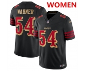 Women's San Francisco 49ers #54 Fred Warner Black 2025 F.U.S.E. “Rivalries” Vapor Limited Stitched Football Jersey Women's San Francisco 49ers #54 Fred Warner Black 2025 F.U.S.E. “Rivalries” Vapor Limited Stitched Football Jersey