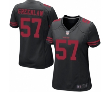 Women's San Francisco 49ers #57 Dre Greenlaw Game Black Football Jersey