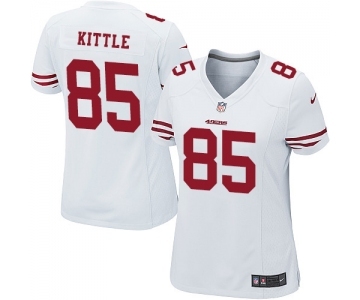 Women's San Francisco 49ers #85 George Kittle Game White Football Jersey