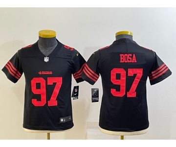 Women's San Francisco 49ers #97 Nick Bosa 2022 Black Vapor Untouchable Stitched Limited Jersey