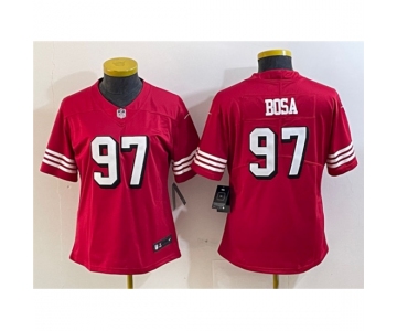 Women's San Francisco 49ers #97 Nick Bosa New Red Stitched Jersey