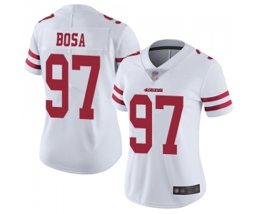 Women's San Francisco 49ers #97 Nick Bosa White Vapor Untouchable Limited Player Football Jersey