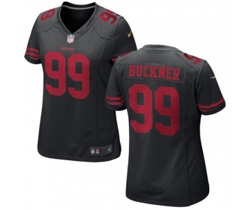 Womens San Francisco 49ers #99 Deforest Buckner Black Jersey