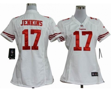 nike women nfl jerseys san francisco 49ers #17 jenkins white[nike]
