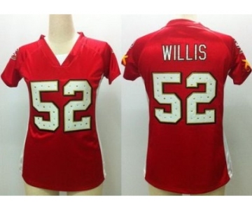 nike women nfl jerseys san francisco 49ers #52 willis red[draft him ii top]