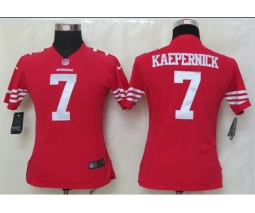 nike women nfl jerseys san francisco 49ers #7 kaepernick red[nike]