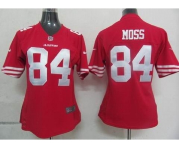 nike women nfl jerseys san francisco 49ers #84 moss red[nike]