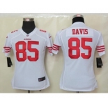 nike women nfl jerseys san francisco 49ers #85 davis white[nike]
