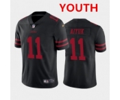 Youth Nike 49ers 11 Brandon Aiyuk Black 2020 NFL Draft First Round Pick Vapor Untouchable Limited Jersey