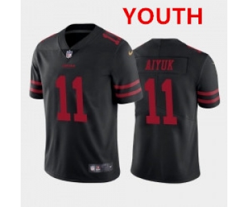 Youth Nike 49ers 11 Brandon Aiyuk Black 2020 NFL Draft First Round Pick Vapor Untouchable Limited Jersey