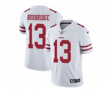 Youth Nike San Francisco 49ers #13 Aaron Burbridge Vapor Untouchable Limited White NFL Jersey