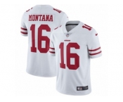 Youth Nike San Francisco 49ers #16 Joe Montana Vapor Untouchable Limited White NFL Jersey