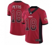 Youth Nike San Francisco 49ers #18 Dante Pettis Limited Red Rush Drift Fashion NFL Jersey