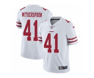Youth Nike San Francisco 49ers #41 Ahkello Witherspoon Vapor Untouchable Limited White NFL Jersey