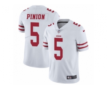 Youth Nike San Francisco 49ers #5 Bradley Pinion Vapor Untouchable Limited White NFL Jersey