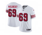 Youth Nike San Francisco 49ers #69 Mike McGlinchey White Rush Stitched NFL Vapor Untouchable Limited Jersey