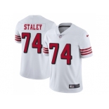 Youth Nike San Francisco 49ers #74 Joe Staley White Rush Stitched NFL Vapor Untouchable Limited Jersey