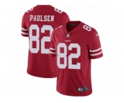 Youth Nike San Francisco 49ers #82 Logan Paulsen Vapor Untouchable Limited Red Team Color NFL Jersey