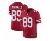 Youth Nike San Francisco 49ers #89 Vance McDonald Vapor Untouchable Limited Red Team Color NFL Jersey