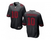 Youth San Francisco 49ers #10 Jimmy Garoppolo Nike Black Game Jersey