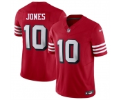 Youth San Francisco 49ers #10 Mac Jones New Red 2025 F.U.S.E. Vapor Untouchable Limited Stitched Football Jersey