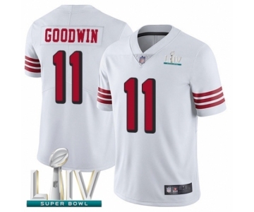 Youth San Francisco 49ers #11 Marquise Goodwin Limited White Rush Vapor Untouchable Super Bowl LIV Bound Football Jersey