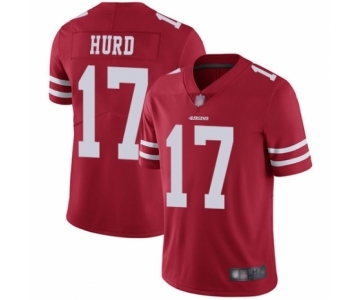 Youth San Francisco 49ers #17 Jalen Hurd Red Team Color Vapor Untouchable Limited Player Football Jersey