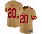 Youth San Francisco 49ers #20 Jimmie Ward Limited Gold Inverted Legend Football Jersey Youth San Francisco 49ers #20 Jimmie Ward Limited Gold Inverted Legend Football Jersey